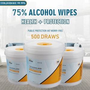 China Wholesale Most Gentle Makeup Remover Wipes Factories - Effectively decreases bacteria 75% Alcohol disinfecting & antibacterial sanitizing wipes – Better