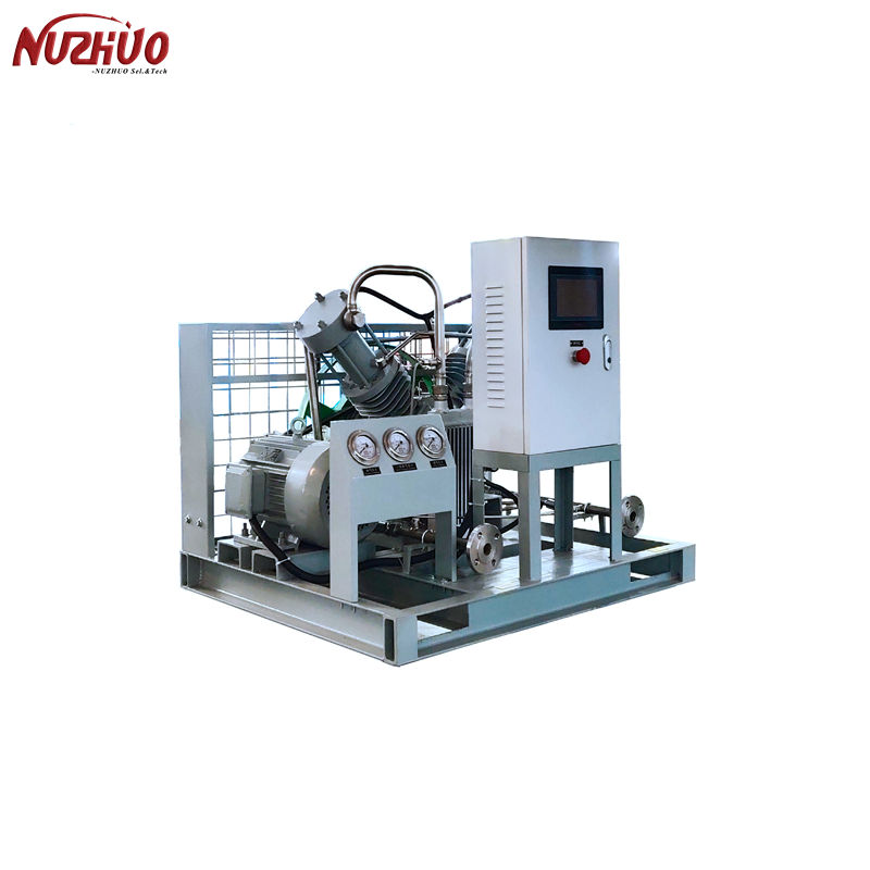 NUZHUO 3~60 M3/H 150Bar 200 Bar High Pressure Oxygen Gas Booster Compressor For Medical