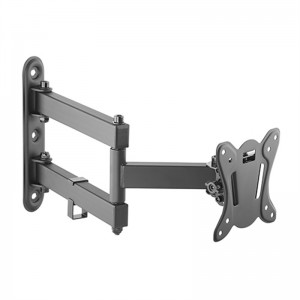 COMPACT FULL-MOTION TV WALL MOUNT For most 13″-27″ LED, LCD Flat Panel TVs