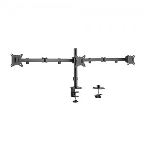 Triple-monitor Steel Articulating Monitor Mount For most 17″~27″ Monitors