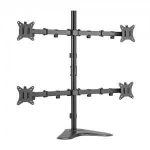 Quad-monitor Steel Articulating Monitor Stand For most 17″~32″ Monitors