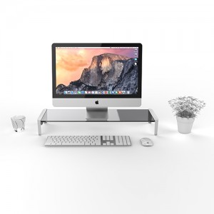 White Birch Monitor Riser with Usb Ports Brings Beauty and Elegance to Your Desktop