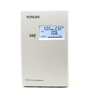 Factory Cheap Hot Carbon Dioxide Gas Detector - IAQ Air Quality Monitor and Transmitter CO2 and TVOC,Temperature & RH for Ventilation HVAC – Tongdy