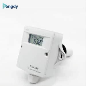 In duct air quality sensor transmitter with CO2 and TVOC