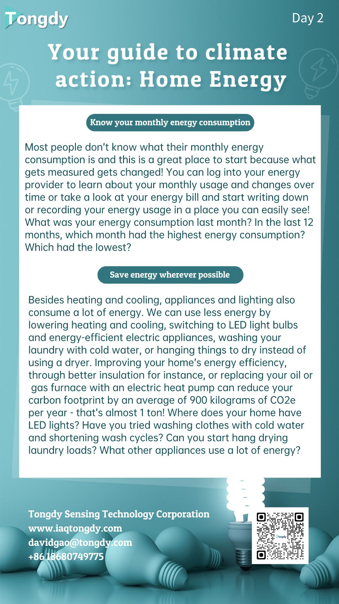 Day 2 Your guide to climate action：Home Energy