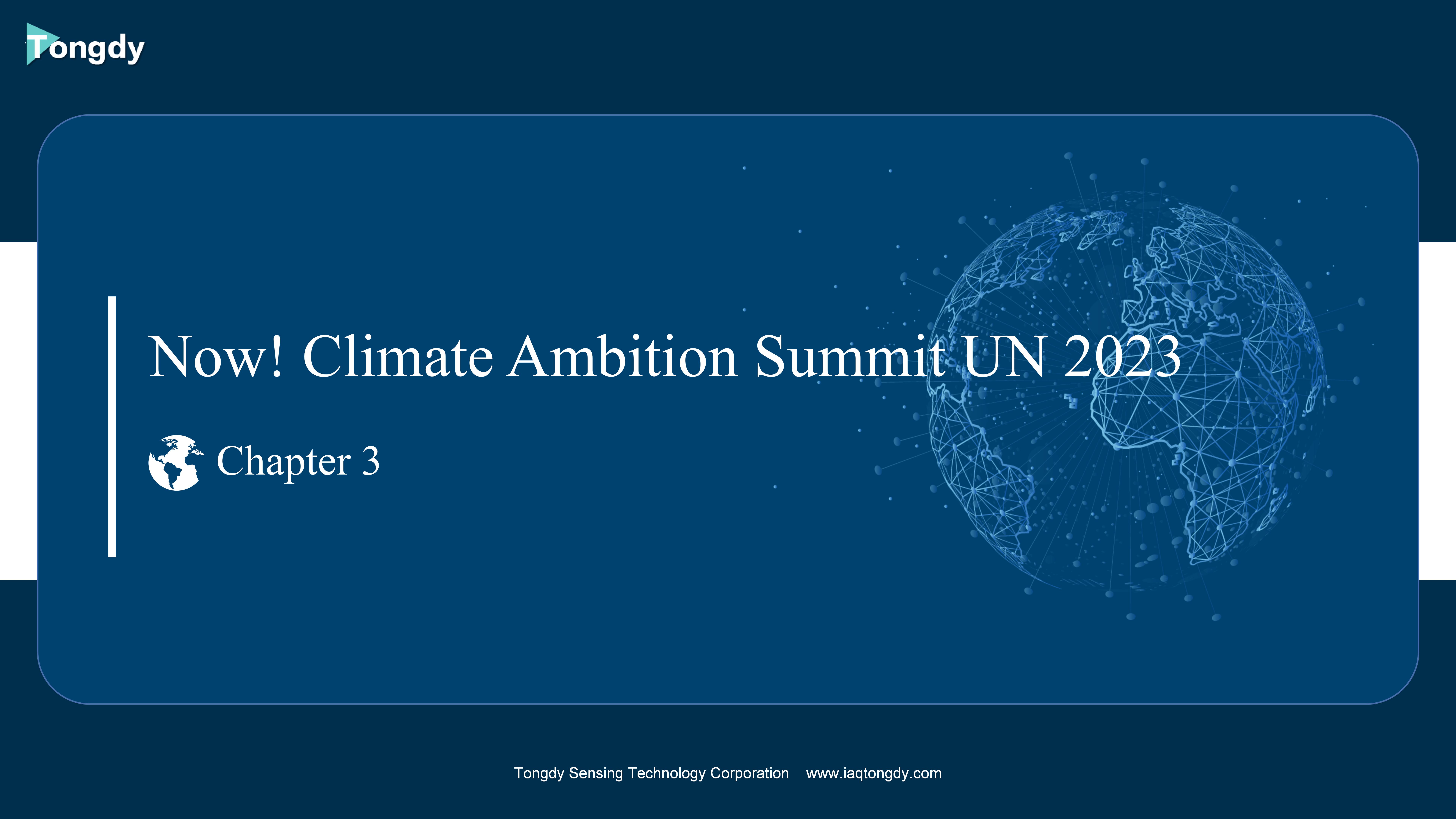 Now! Climate Ambition Summit UN 2023| Chapter 3