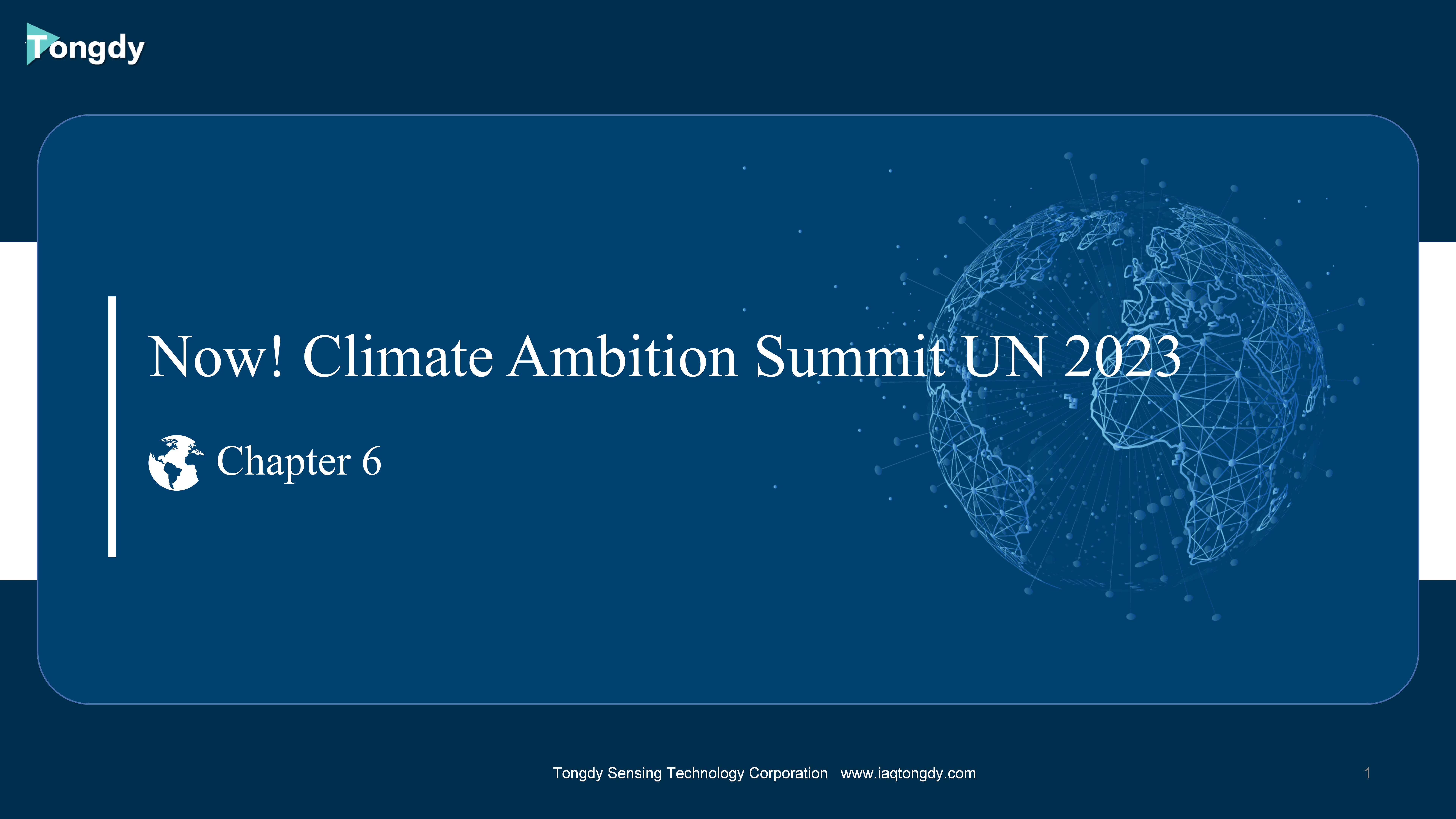 Now! Climate Ambition Summit UN 2023| Chapter 6