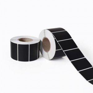 Bright white/black film/aluminized PET label sticker