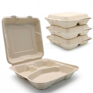 Factory Supply Wholesale New Material Non PFAS Tableware Clamshell