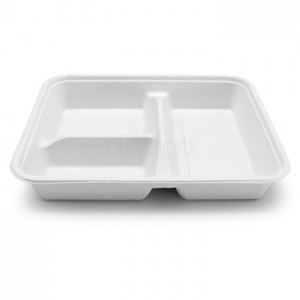 Eco Friendly Disposable Food Container Biodegradable Tableware Tray