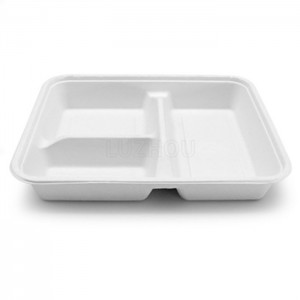 Eco Friendly Wholesale Price Non PFAS Tableware Tray With Biodegradable Material