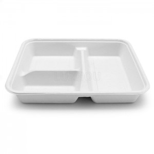 New Product Low Price Nature Degradable Material Non PFAS Tableware Tray