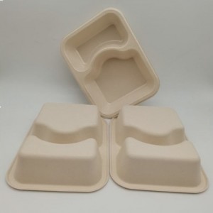 Environmental Protection Top Selling Non PFAS Tableware Tray For Take Away