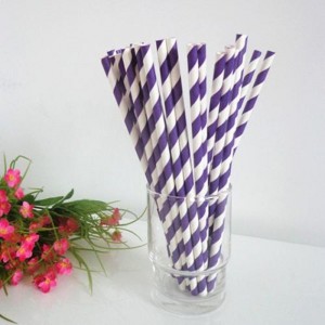 Wholesale Price Party Favors Wholesale Cocktail Eco Friendly Striped Recycled Drinking Wax Paper Straws