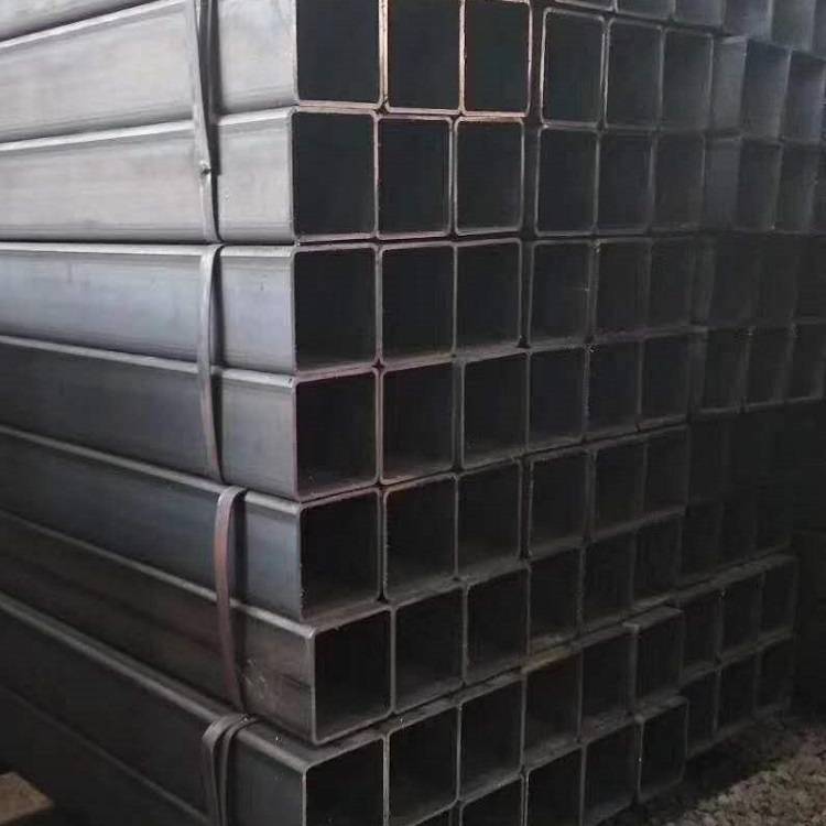 China Mild Steel Square Pipe Pricelist - EN Standard Mild Steel Ms Carbon S235 S335 Black Steel Square Rectangular Hollow Section Pipe Tube – TOPTAC
