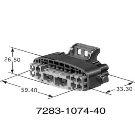 Yazaki connectors are key components in automotive electrical systems 7283-1074-40