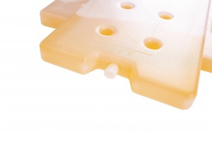 1200 میلی لیتر بسته های یخ HDPE صفحه PCM 2 تا 8 درجه برای نگهداری واکسن سردخانه پزشکی آجر ژل فریزر سخت پلاستیکی جعبه یخ