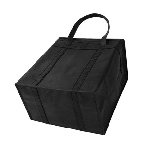 24L Large Lunch Bag Insulated Lunch Box Soft Cooler Cooling Tote for Adult Men Women, Lunch Black Cooler Bag Folding Insulation Picnic Pack Food Thermal Bag Carrier Pouch