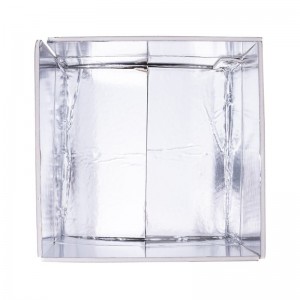 Caja térmica aislada con impresión personalizada, caja de papel de aluminio para preparación de comidas de fitness, entrega de cadena de frío