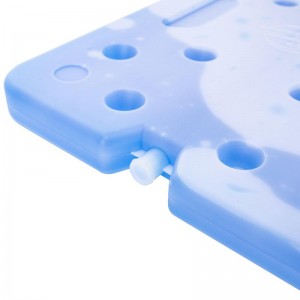 Pachet congelator albastru reutilizabil de 1300 ml Bloc de gel de gheata pentru geanta frigorifica