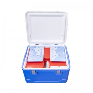 جعبه خنک کننده یخ سینه یخ 8L 22L 30L 50L پلاستیکی بزرگ چند منظوره کمپینگ و پزشکی واکسن پزشکی با چرخ خنک کننده