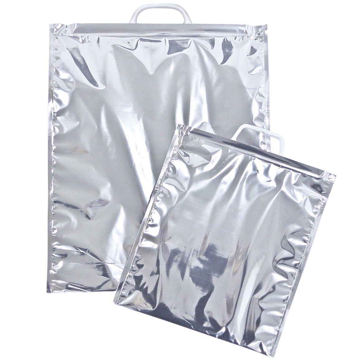 hot cold thermal bag with plastic handle for grocery BBQ pacakging