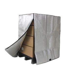 Waterproof reusable panutup Pallet bungkus cooler kantong aluminium foil gelembung / insulasi busa