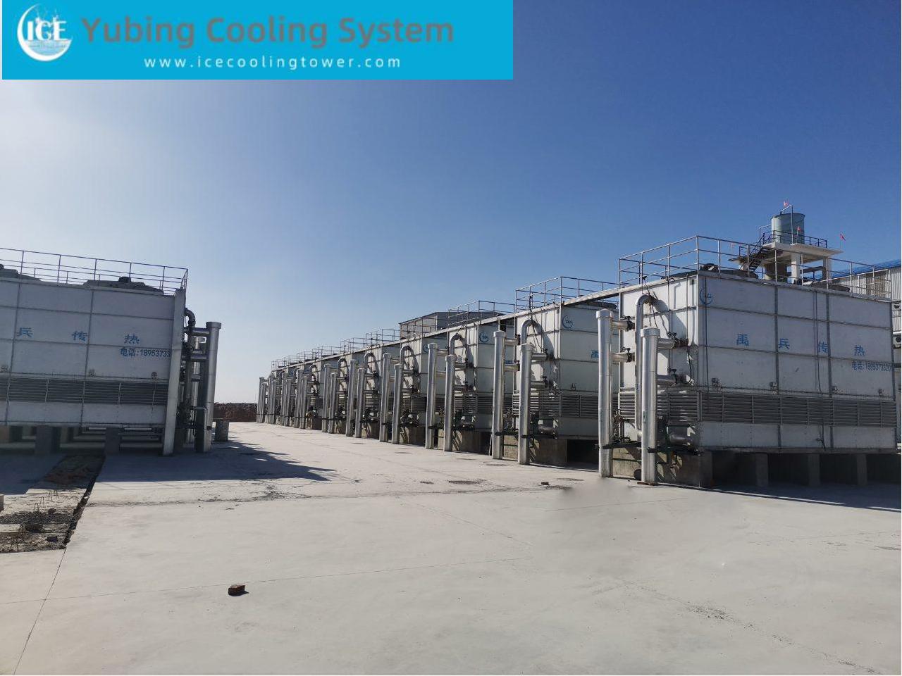 ICE cross-flow Closed Circuit Cooling Tower System applied in chemical plant