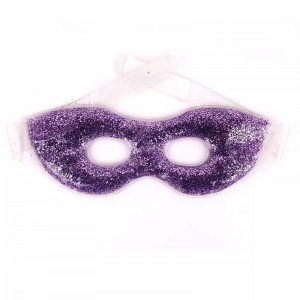 Ice eye pillow soothing dry eyes glitter gel thermal eye mask for hot and cold compress