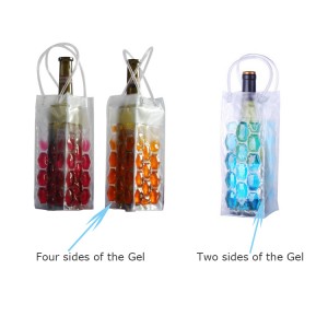 Four sided honeycomb Wine Cooler Sleeve freeze bottle cooler  iced red wine cover
