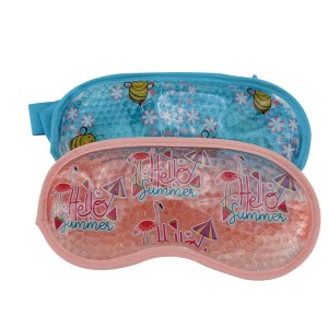 cute animal hot cold gel eye mask sleep mask with plush cover cold compress