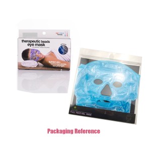 beauty Cooling Ice Face Mask Travel Therapeutic Hot Cold Compress Pack With Gel Beads Spa Therapy