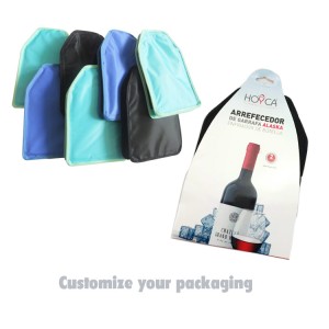 Trapezoidal collar ice wine cover double-sided splicing wrapping red wine cover