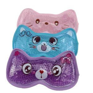 Cartoon printing ice eye mask for puffy eyes hot& Cold Eye Mask Frozen with Plush Backing for Headache