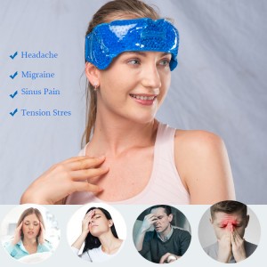 Migraine Ice Pack Headache Ice Pack Wrap Hot Cold Head band Pack Cooling Ice Pack for Headache, Migraine, Pain