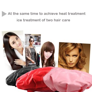 Gel ice heat treatment hair cap Hot dye repair hair treatment cap plug free safety ice cap