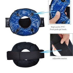 Pvc plush cloth kneepad ice bags Gel Gel beads multifunctional ice bags for joint protection