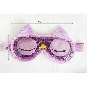 Ice pack factory OEM ice gel eye mask for kids cold  cooling eye mask frozen with plush backing