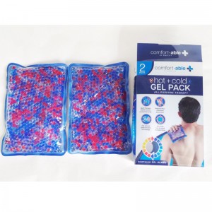 OEM amazon  color gel beas  plush hot and cold pack for back pain heat compress first aid