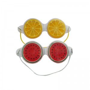 Private Label Cooling Gel Eye Mask for Hot & Cold Eye Compress Lemon Fruit Design