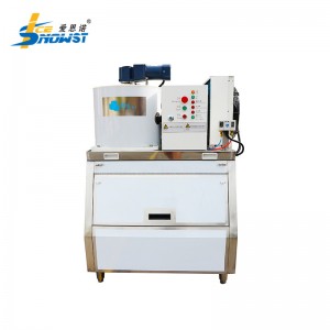 Factory wholesale Seawater Flake Ice Machine Install On Boat - small capacity 300kg/day flake ice machine with stainless steel ice bin – Icesnow