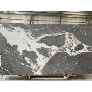 Dreamy Gray Natural Marble with Crystal line