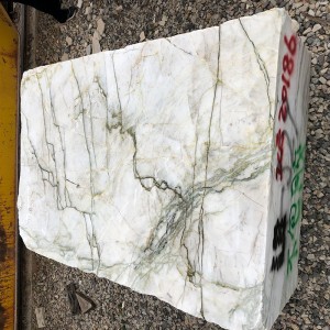 Yanayin Calacatta Verde Marble Block don Adon Cikin Gida