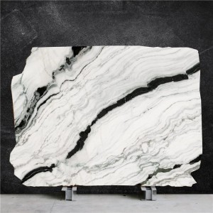 Chinese Classic Bookmatched Panda White Natural Stone
