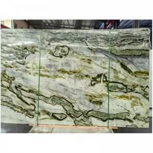 Натуральный зеленый мраморный камень острова Верде