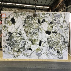 Ice Connect Marble White Beauty Ice Jade Marble Slab