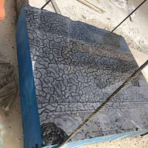 Ķīnas Oracle melnā marmora bloka unikāls paraugs projektam