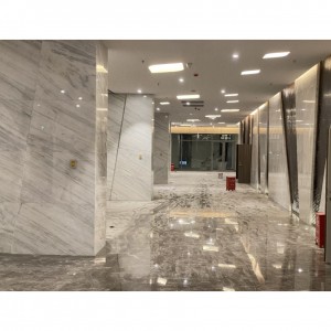 China Natural Dior White Marble Lucidatu Bookmatched Lastre