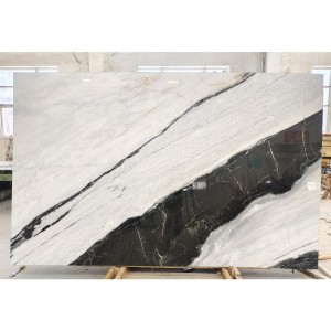 New Panda White China Marble Bookmatch Slabs