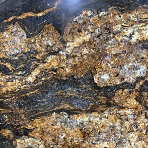 Granito de seda dourada de pedra natural premium do Brasil